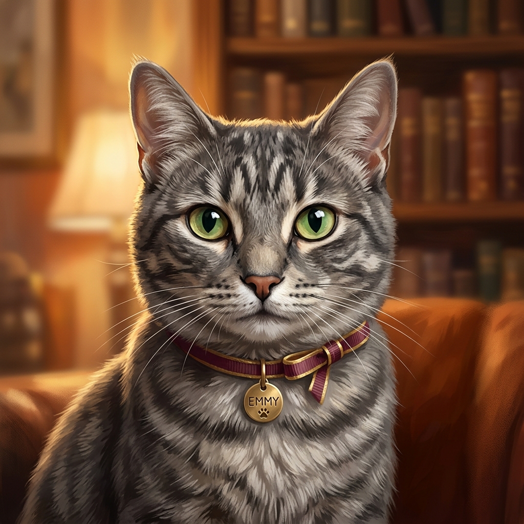 Emmy Noether the Grey Ticked Tabby Cat
